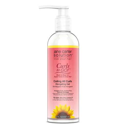 Premium Material Jane Cosmetics Carter Curls To Go Coiling All Curls Elongating Gel 8 oz Secure