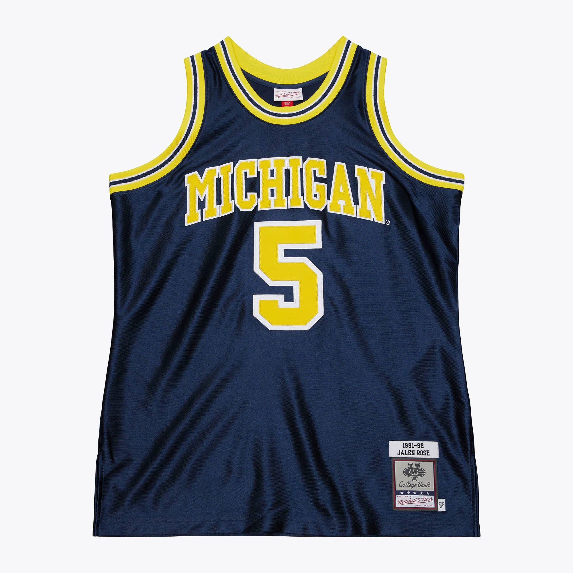 Luxury Mitchell Ness Men's Ncaa Dark Jersey Michigan 1991 Jalen Rose Safe