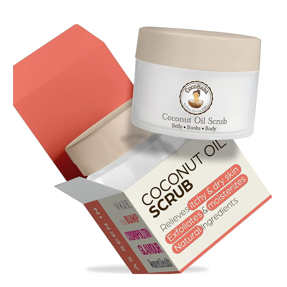 Smooth CocoBaba Coconut Oil Stretch Mark Scrub 6.8 Oz Organic