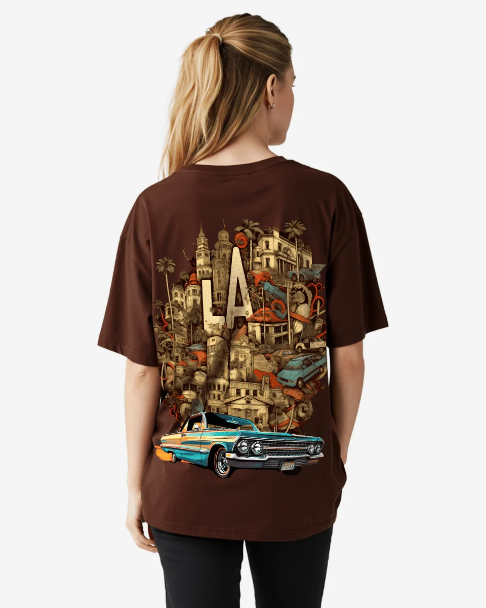 Artisan G West Womens La Culture Oversized T Shirt High-End