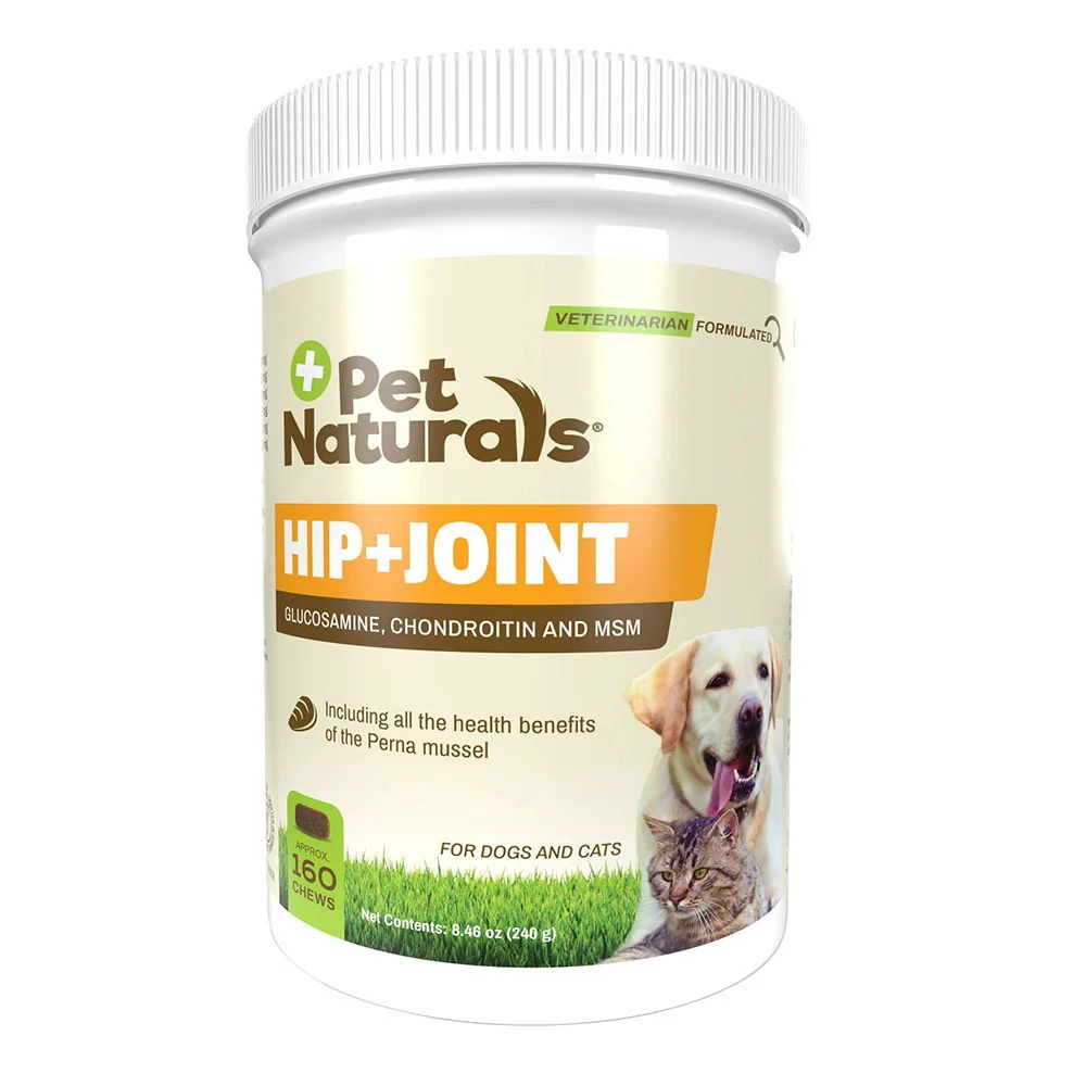 Easy-to-Use Pet Naturals Hip and Joint Chews for Dogs and Cats 160 Ea Carefully Designed