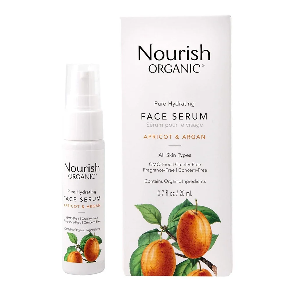 Versatile Nourish Organic Pure Hydrating Face Serum Argan Apricot And Rosehip 0.7 Oz Classic