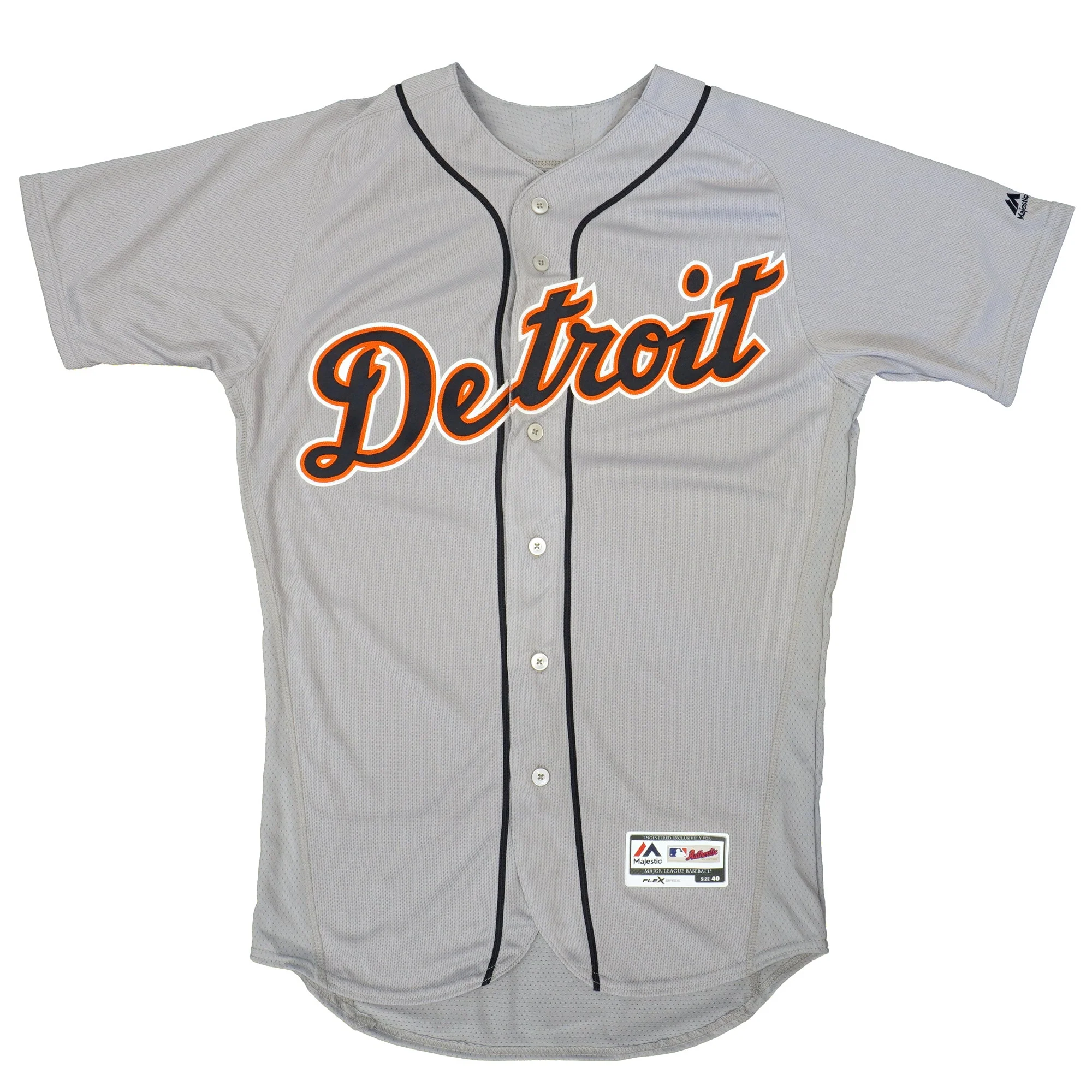 Easy-to-Use Majestic Men's MLB Detroit Tigers On Field Flex Base Jersey Gray Healthy