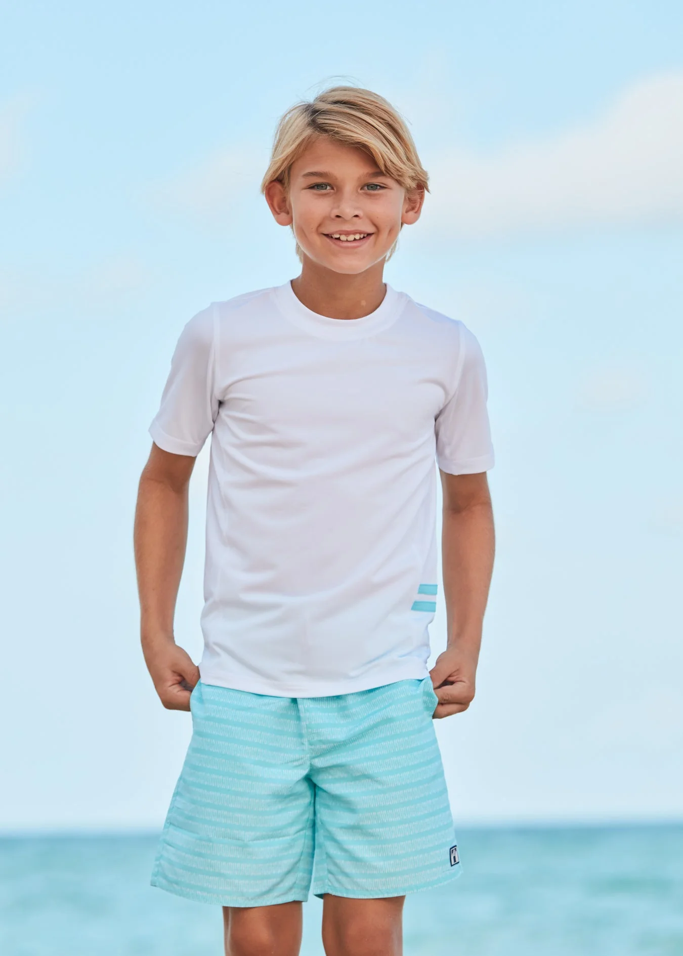 Fine Boys Naples Swim Trunks Contemporary