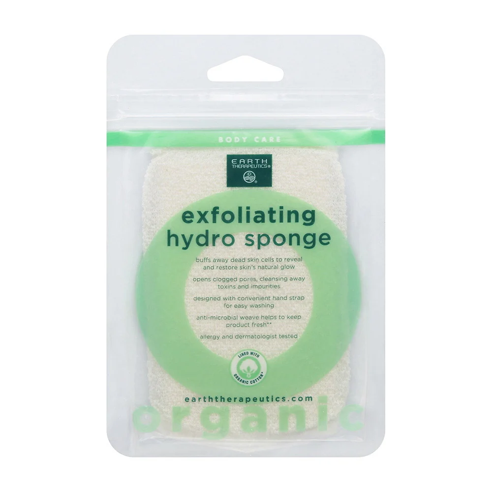 Fine Earth Therapeutics Cotton Exfoliating Hydro Sponge 1 Ea Comfortable