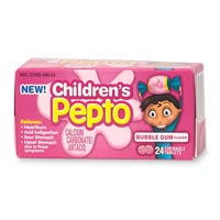 High-End Pepto-Bismol Children Chewable Tablets Bubble Gum Flavor - 24 Each Original