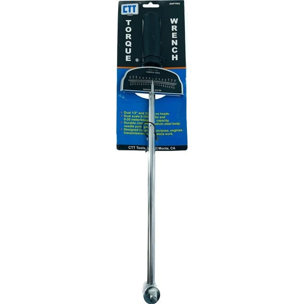 Fine Crafted 2 WAY BEAM TYPE TORQUE WRENCH 3 8 1 2 Drive Tool Relaxed