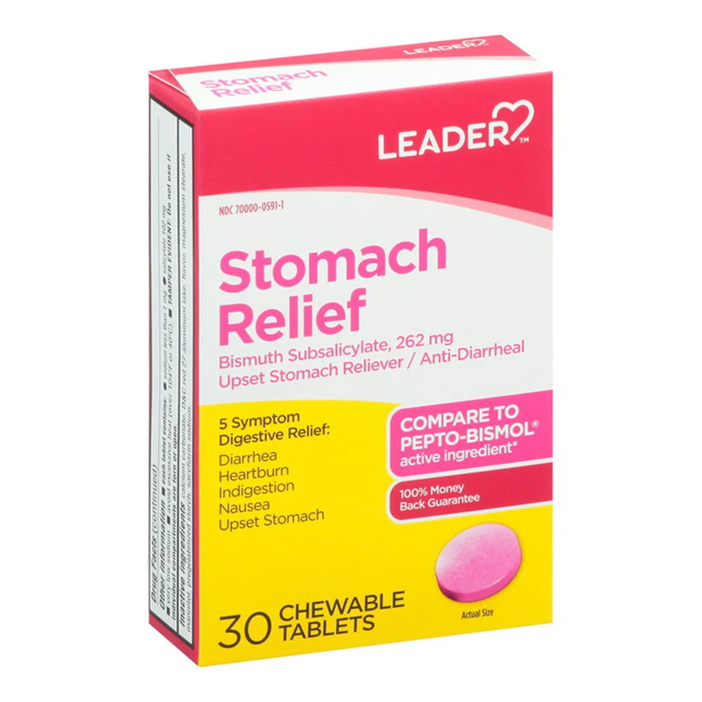 Refined Leader Stomach Relief Chewable Tablets 30 Ea Effective