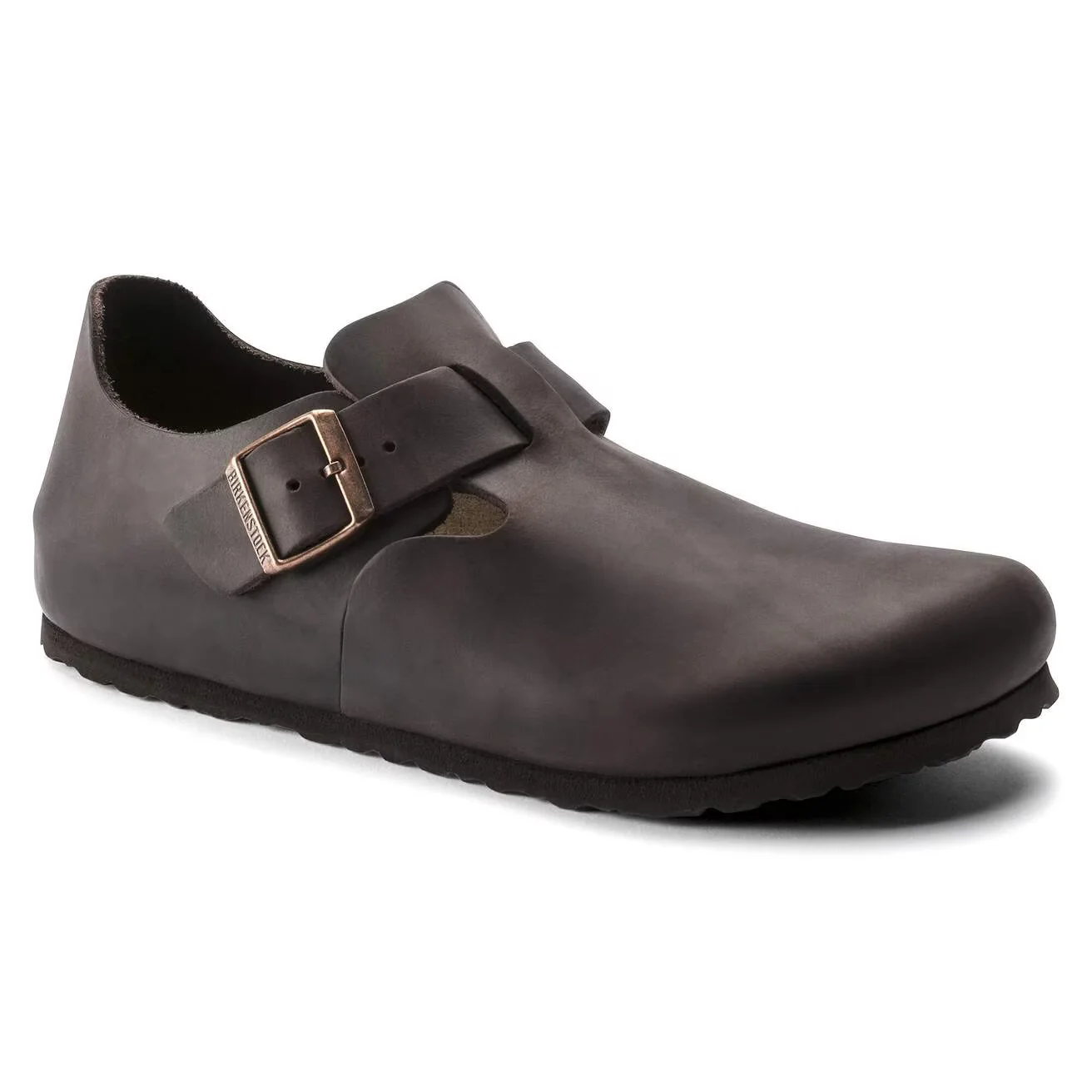 Smart Birkenstock Unisex London Oiled Leather Habana Contemporary
