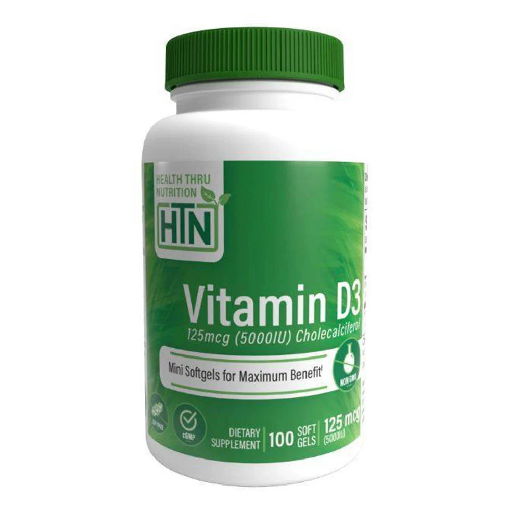 Genuine Health Thru Nutrition Vitamin D3 125 Mcg 5000 Iu Mini Soft Gel 100 Ea Functional