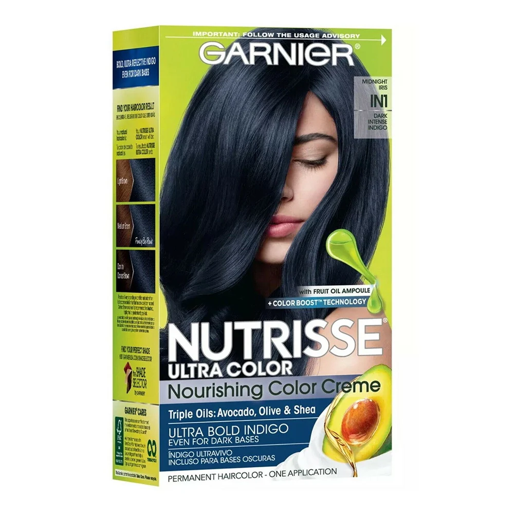 Prestigious Garnier Nutrisse Creme IN1 Dark Intense Indigo Permanent Hair Color 1 Ea Practical