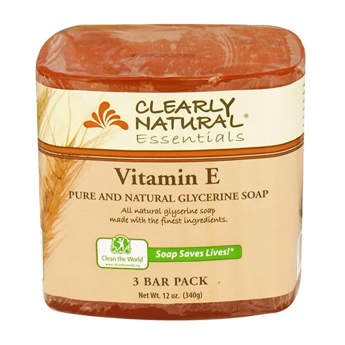 Effective Clearly Natural Glycerine Soap Bar Vitamin E 3 Bars Superior