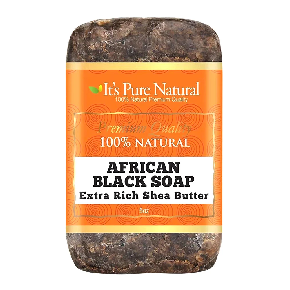 Effective Its Pure Natural African Black Soap Extra Rich Shea Butter 5 Oz High-Performance