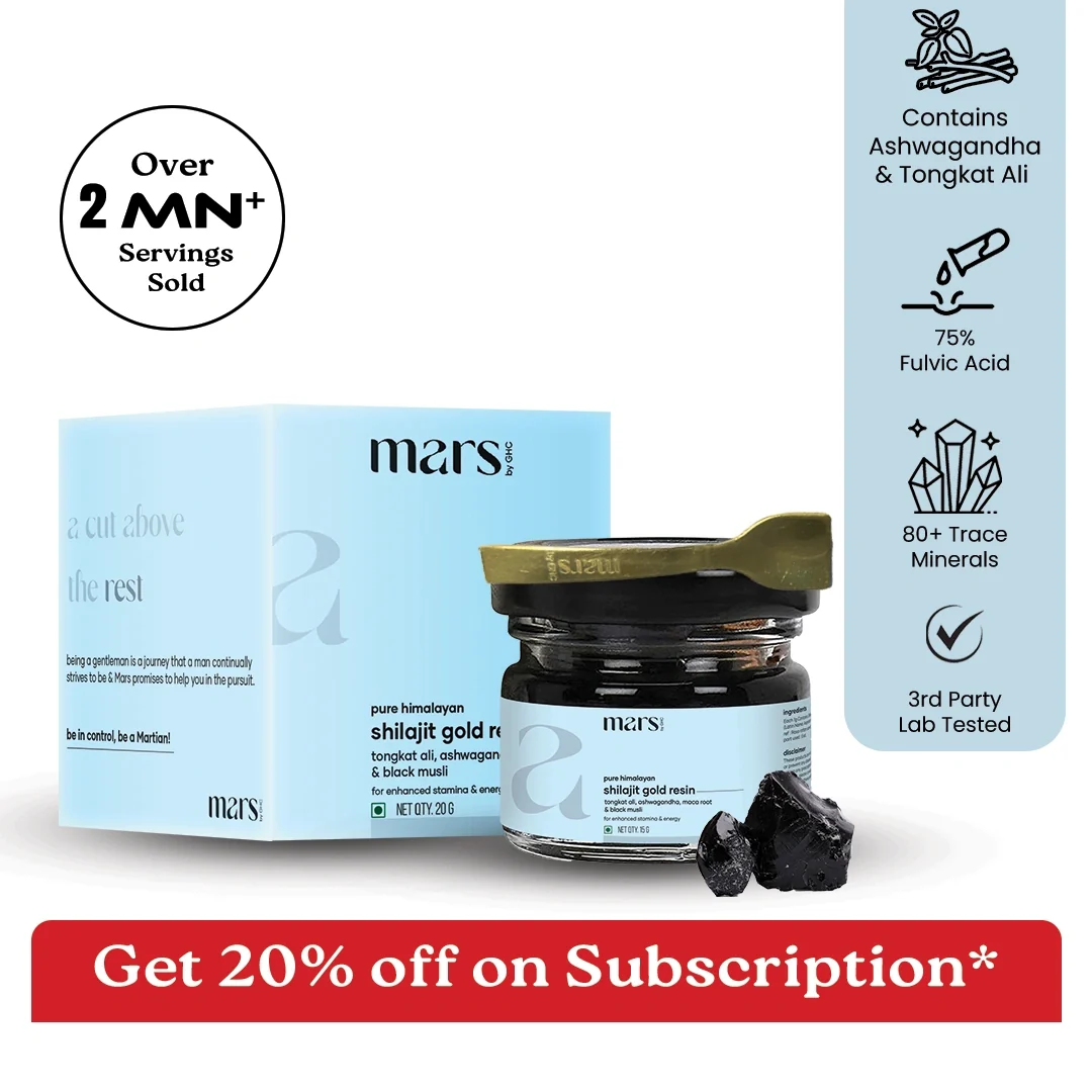 Trendy Mars Pure Himalayan Shilajit Gold Resin - A Natural Testosterone Support Organic