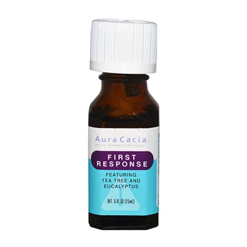 Professional Aura Cacia Aromatherapy Essential Solutions Oil First Response - 0.5 Oz First-Class