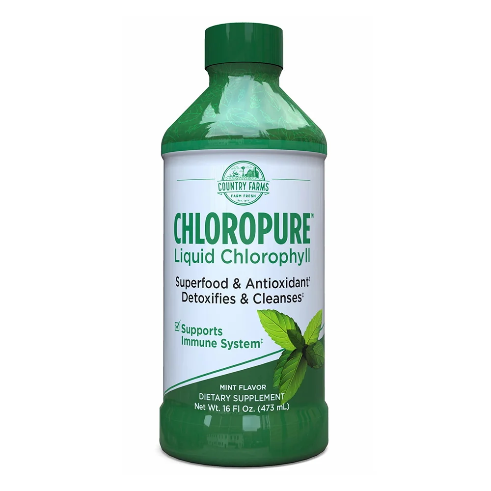 Natural Country Farms Chloropure Liquid Chlorophyll Support Immune System 16 Oz Smart