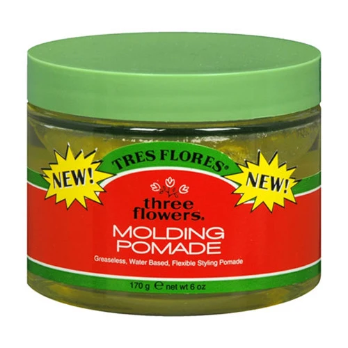 Solid Tres Flores Three Flowers Molding Hair Pomade - 6 Oz Flexible