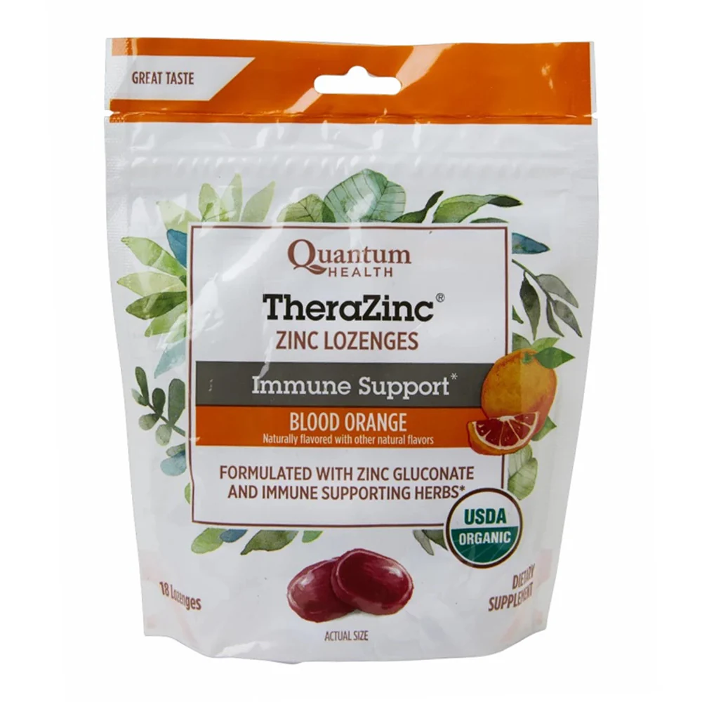 Effective Thera Zinc Organic Therazinc Lozenges Blood Orange 18 Ea Certified