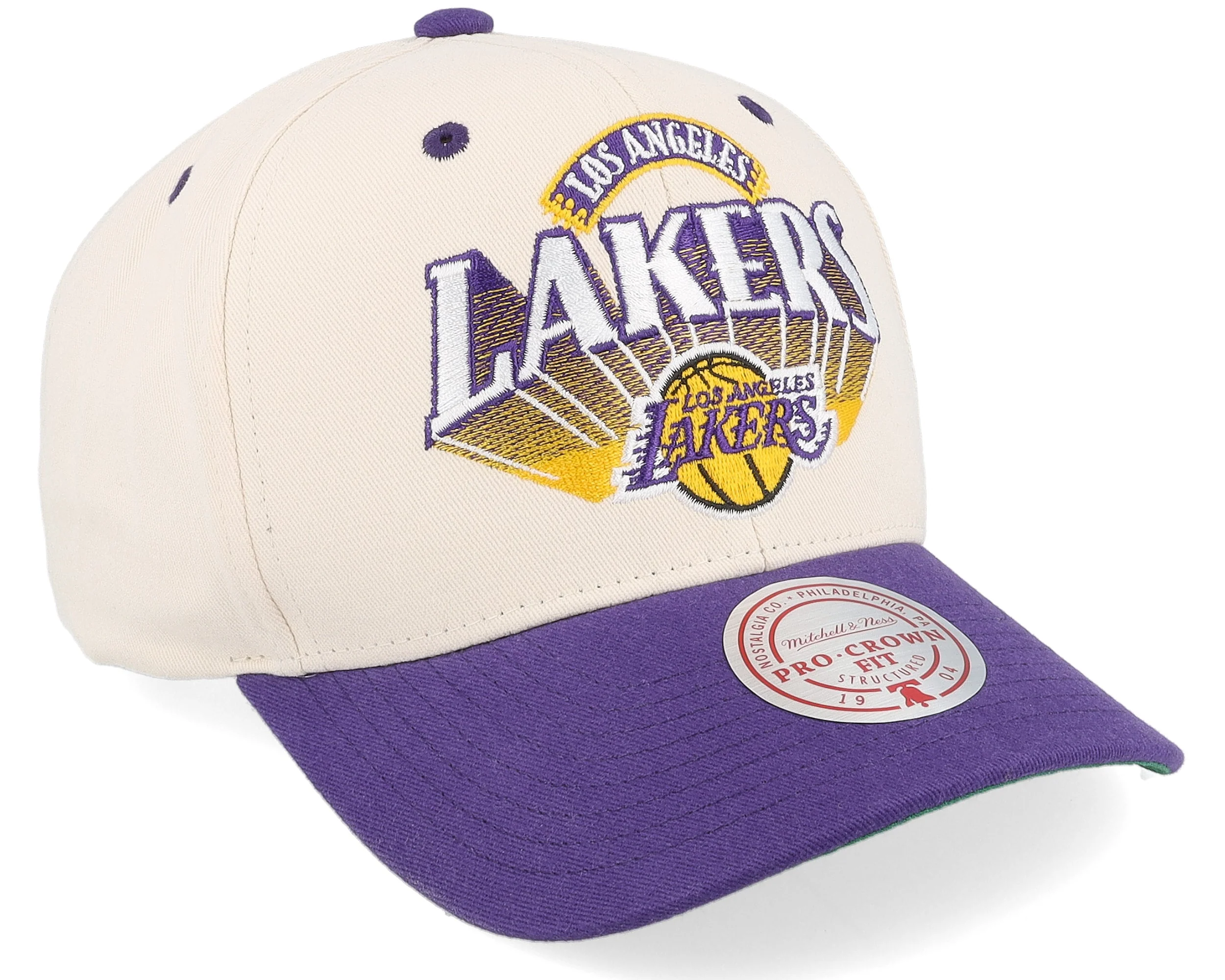 Innovative Mitchell Ness Men's NBA Horizon Pro Snapback Lakers Snapback Caps Functional