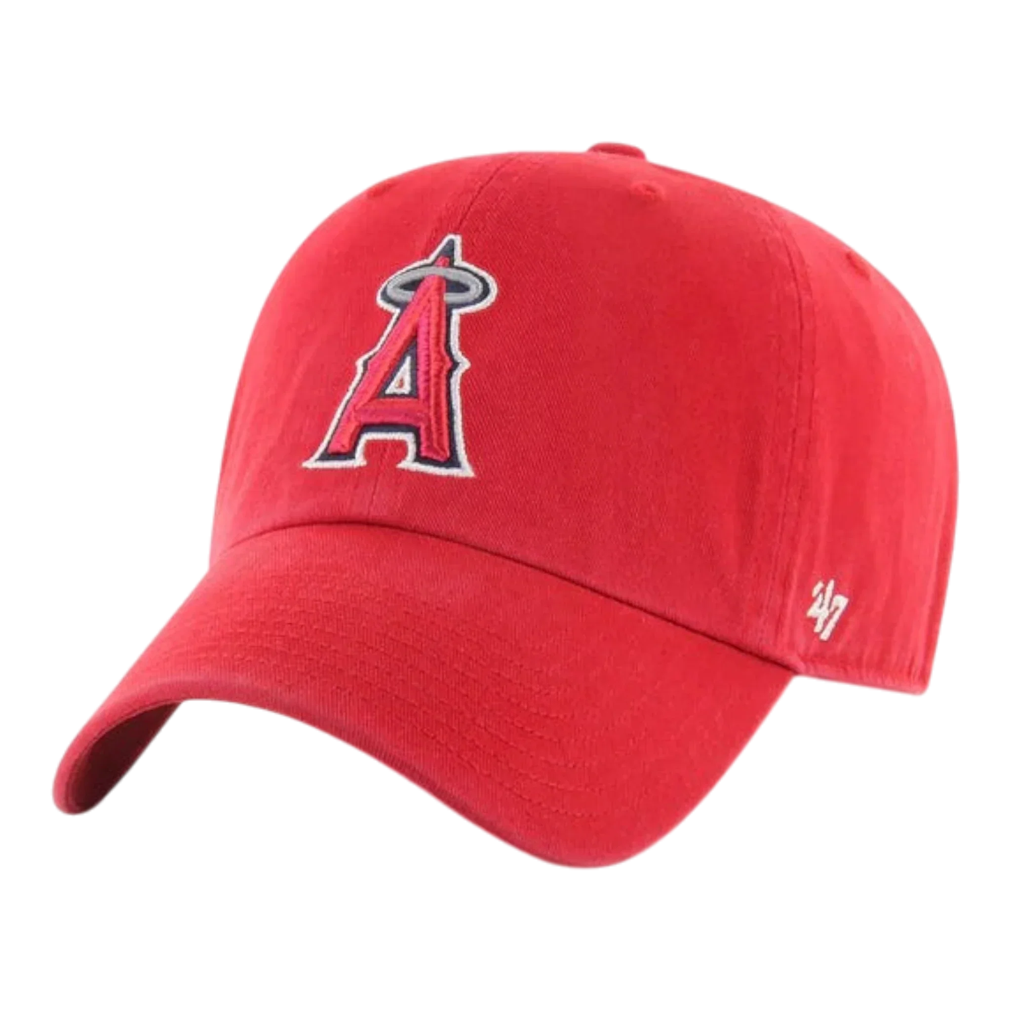 Comfortable 47 Brand Clean Up Los Angeles Angels Strapback Hat — Red Adjustable Cap Enhanced