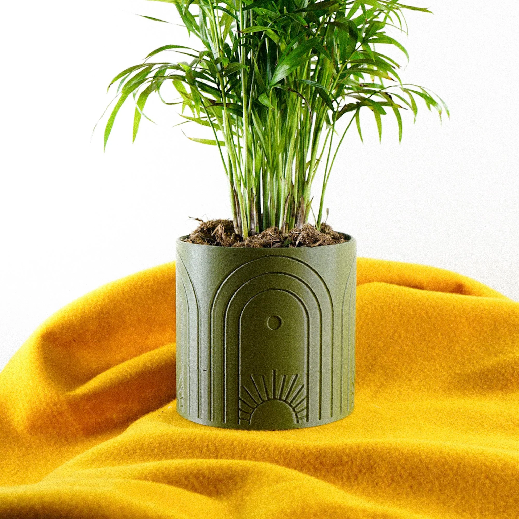 Soft Boho Sun Planter Modern
