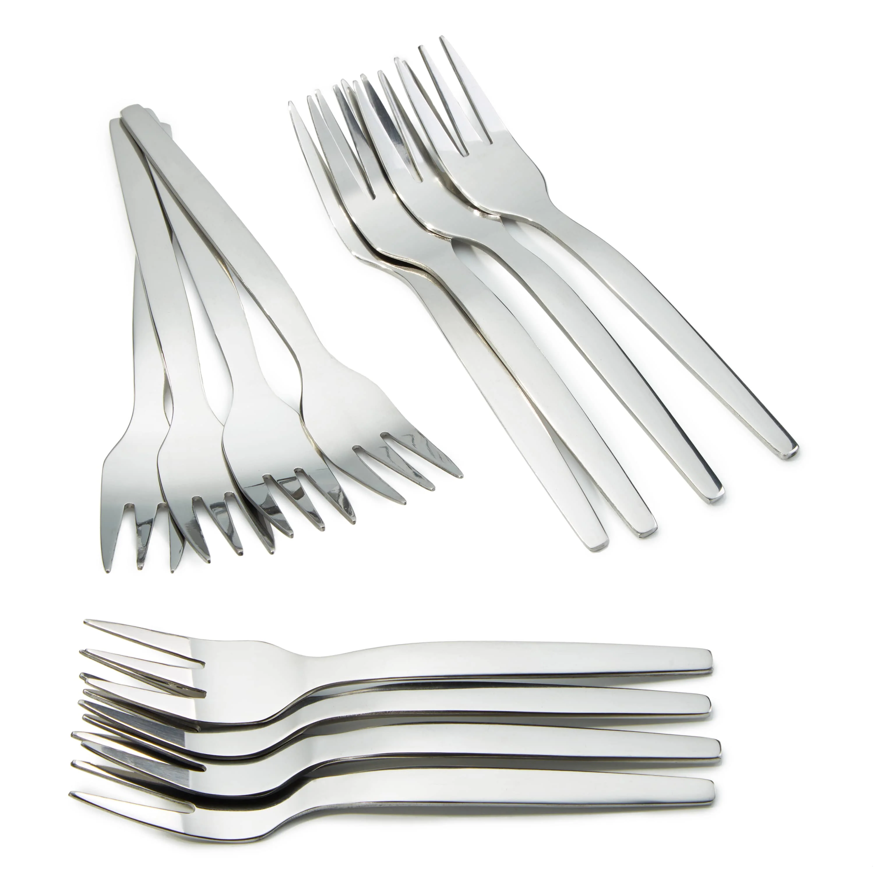 Next-Generation BergHOFF Essentials 12Pc Stainless Steel Cake Fork Set Quadro 5.75 Organic