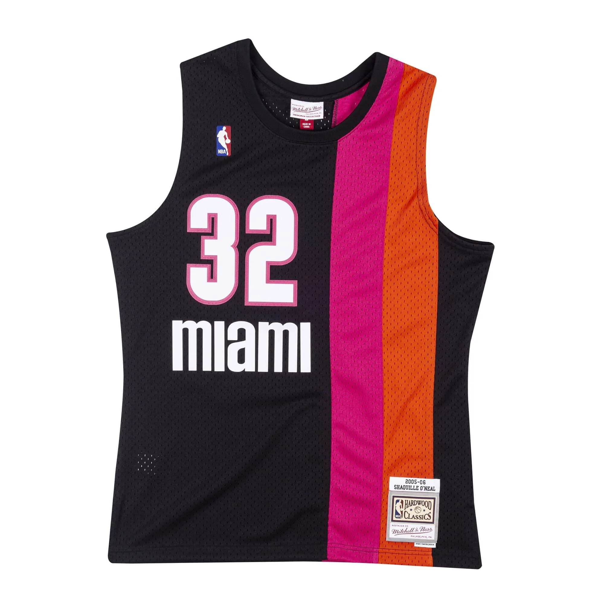Safe Mitchell Ness Men's NBA Swingman Jersey Miami Heat 05 Shaquille O'Neal Innovative