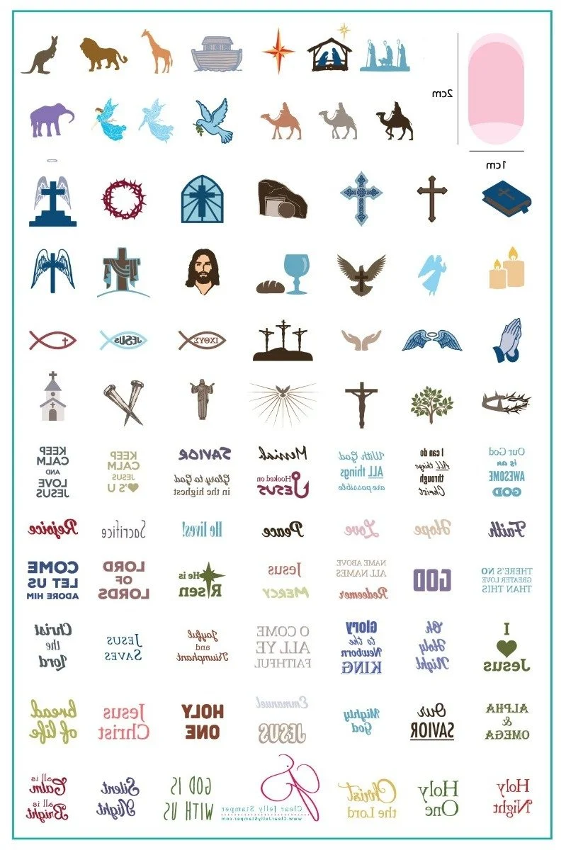 Contemporary Hooked on Jesus CjSLC-14 - Clear Jelly Stamping Plate Certified