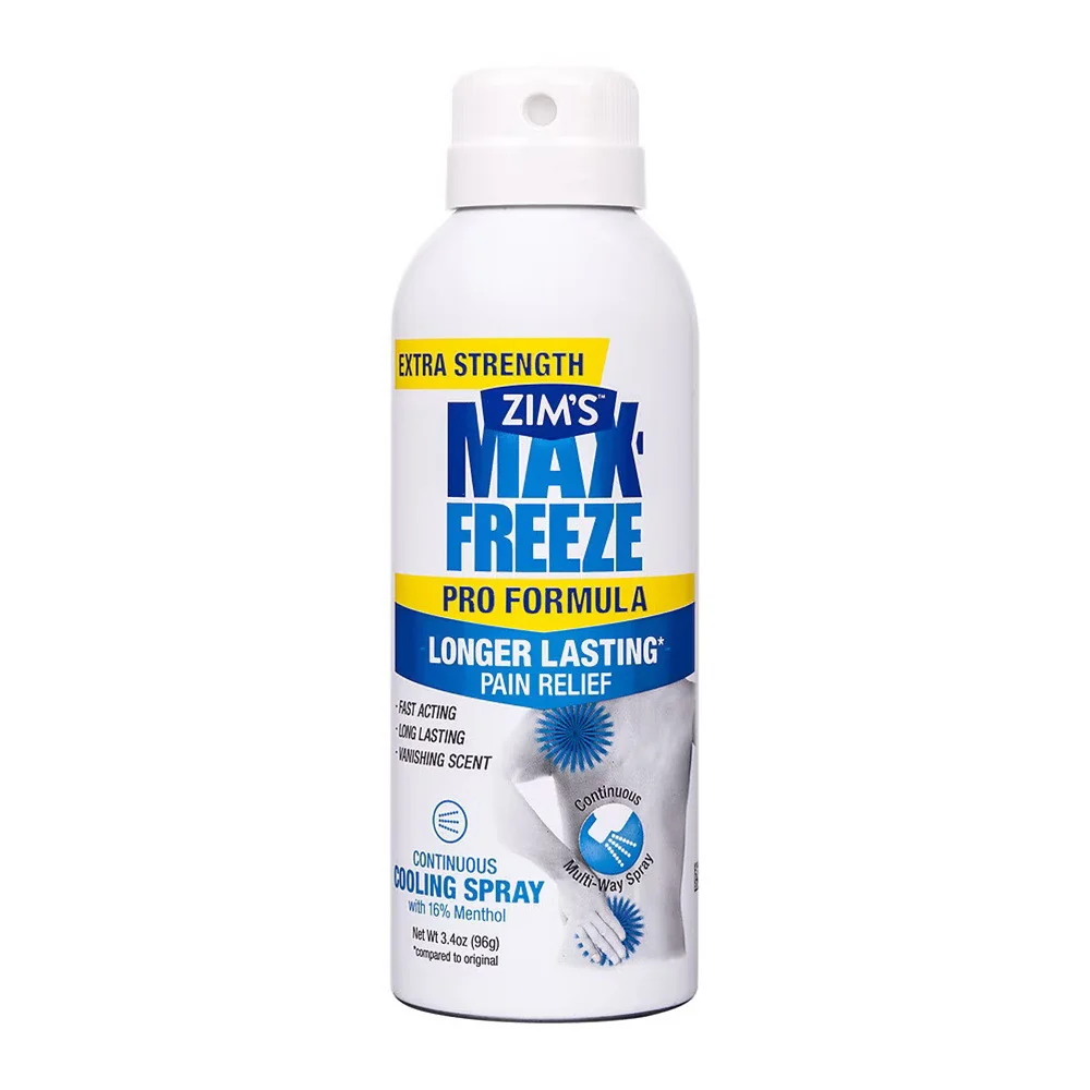 Classic Zims Max ze Pro Formula Longer Lasting Pain Relief Cooling Spray 3.4 Oz First-Class
