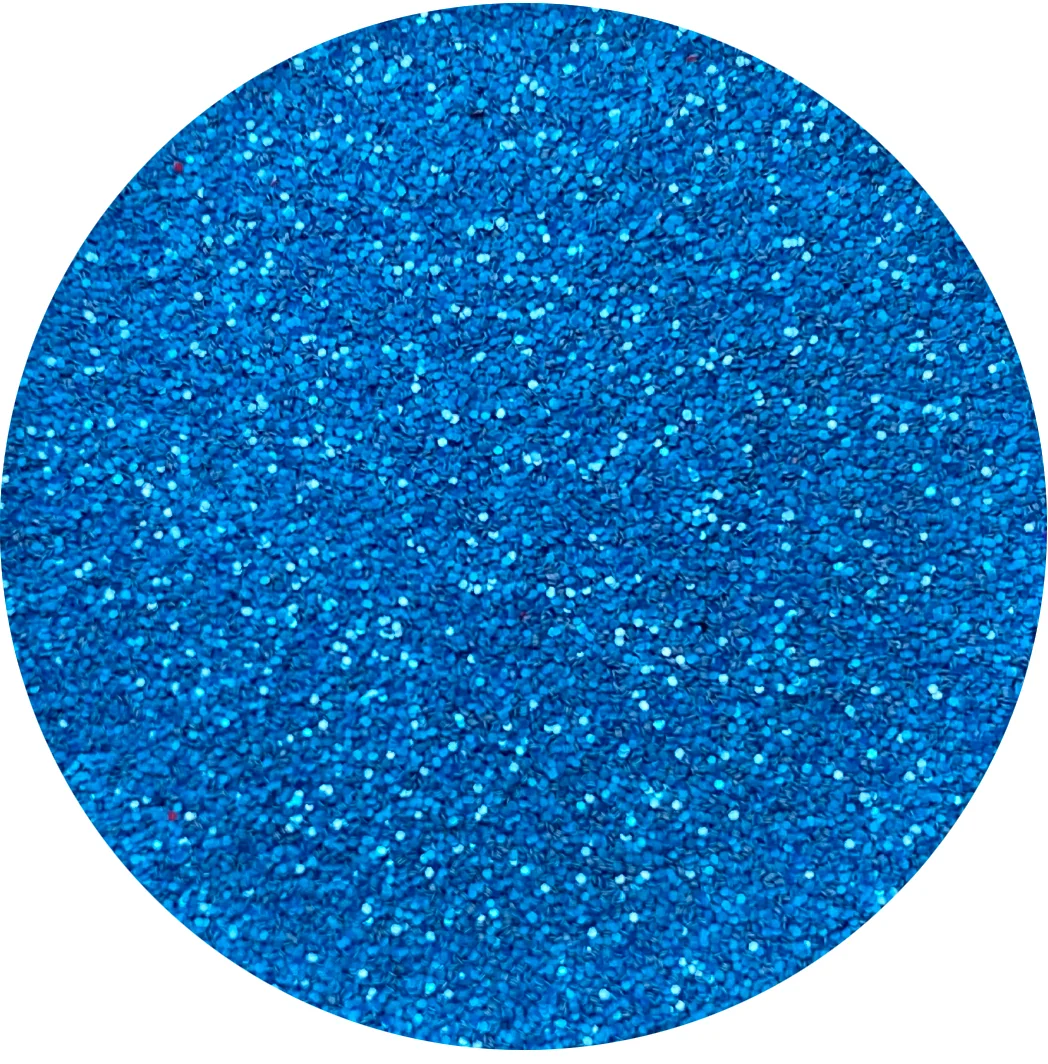 Authentic Brite Blue Matte Patent Leather Glitter Proven
