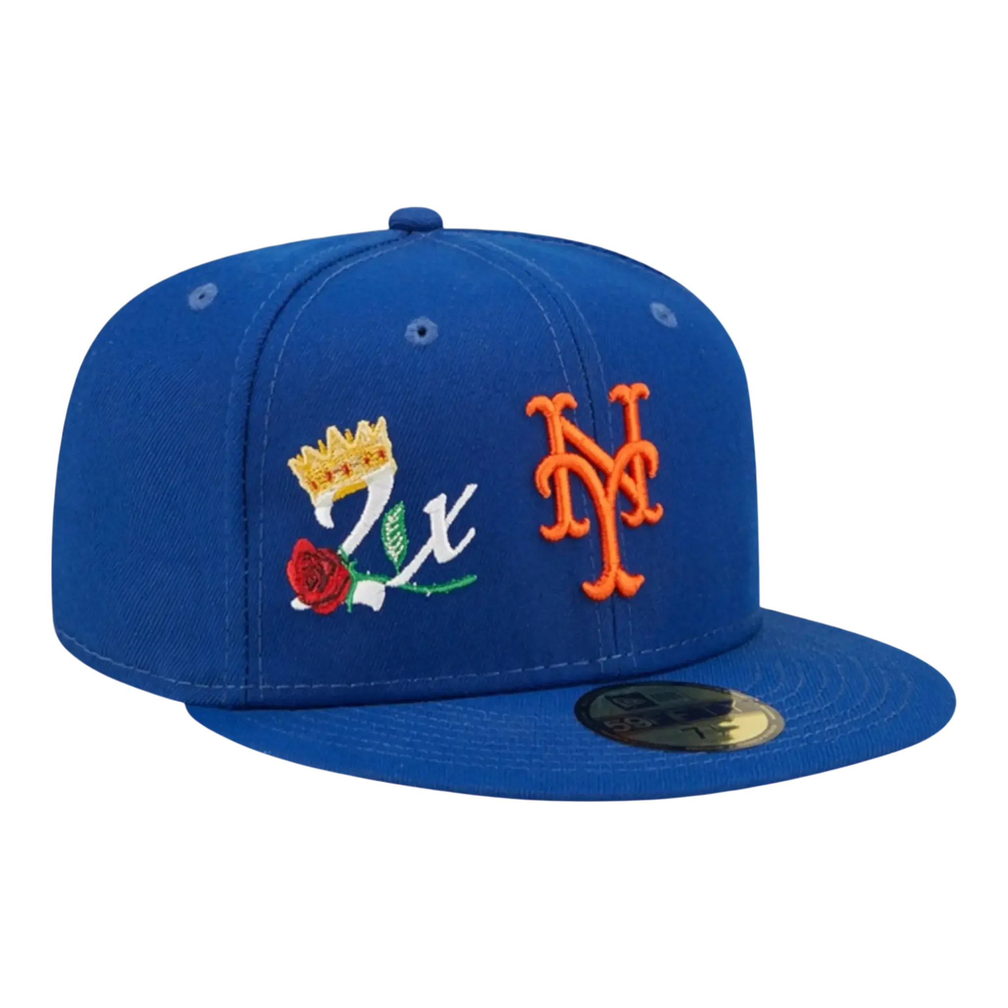 Advanced New Era Crown Champs WS 59Fifty New York Mets Men Fitted Hat Royal Proven