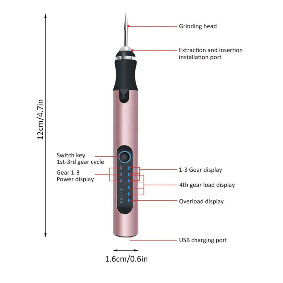 User-Friendly Mini Electric Engraving Pen – Cordless Precision Sander for Grinding Carving and Polishing Innovative
