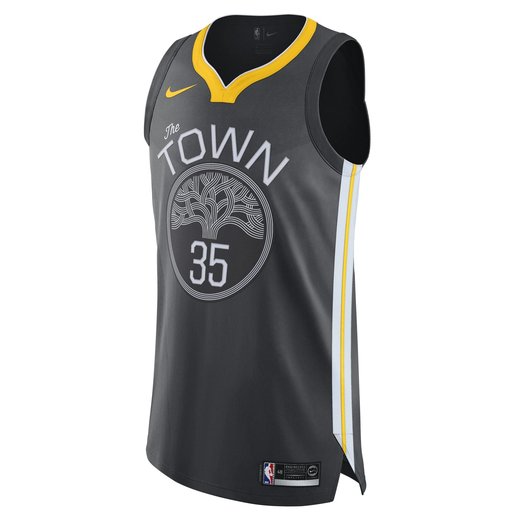 Sophisticated Nike Men's NBA Gs Warriors The Town Jersey Durant Environmentally Friendly