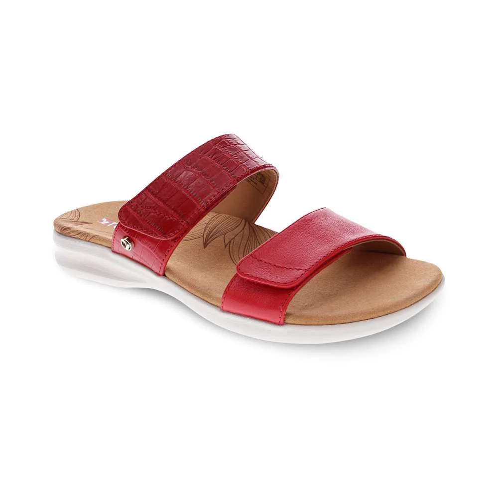 Outstanding Seaside Slide Sandal - Red French Croc Fine