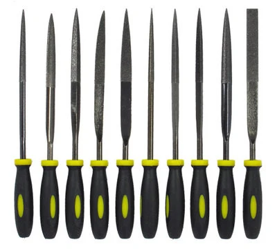 Practical 10 Piece Small Hand Titanium Coated Diamond File Tool Set Kit Healthy