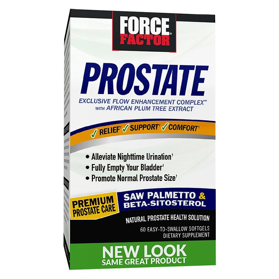 Recyclable Force Factor Prostate Softgels for Men 60 Ea Responsible