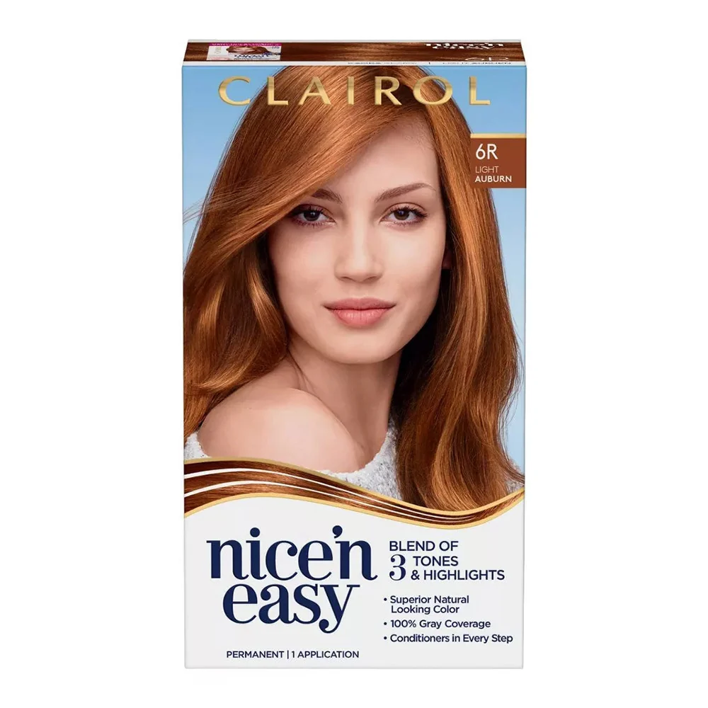 Minimalist Clairol Nice n Easy Permanent Hair Color Creme 6R Light Auburn 1 Ea Easy-to-Use