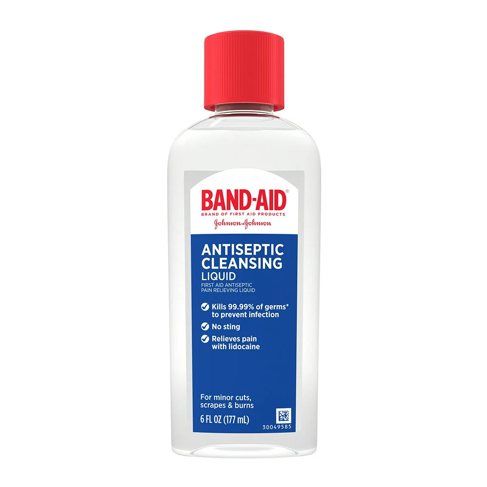 Pure Band Aid Brand Antiseptic Cleansing Liquid 6 Oz Environmentally Friendly