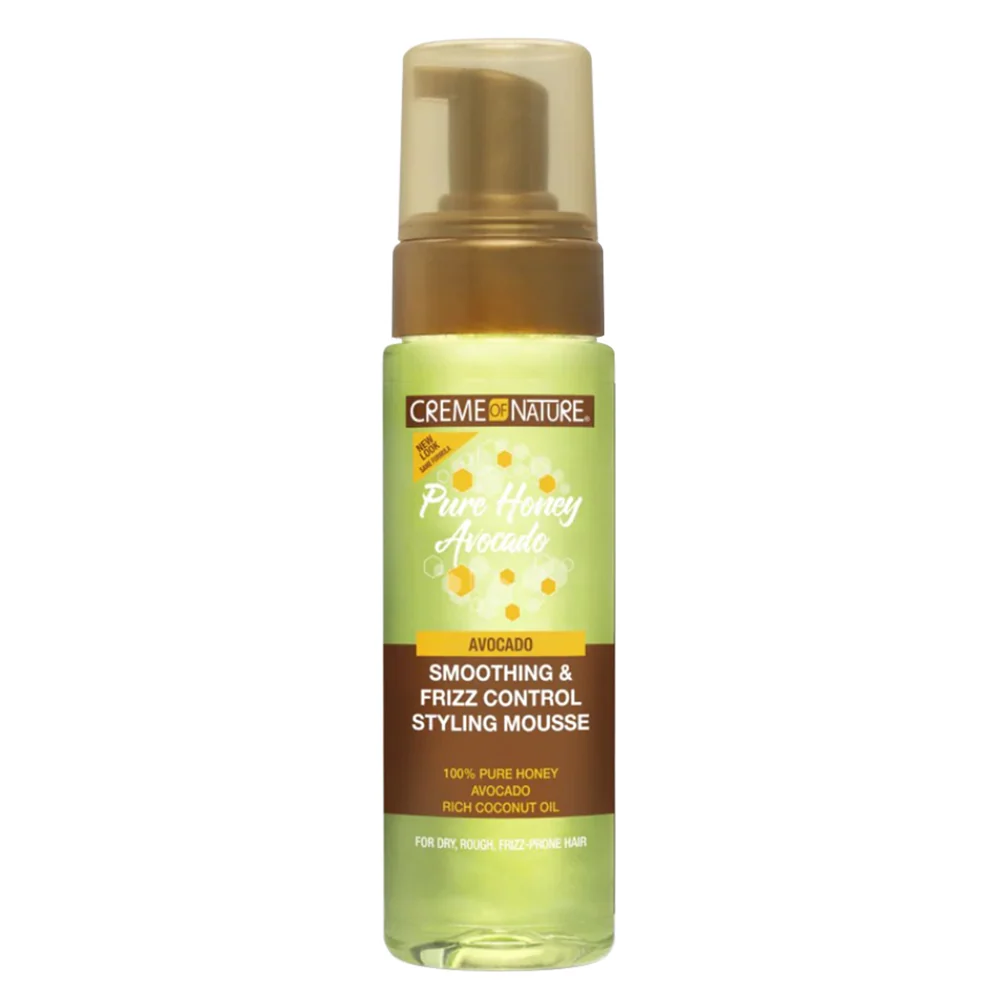 Responsible Creme of Nature Pure Honey Hair Food Smoothing and Frizz Control Styling Mousse for Dry Rough Frizz Prone Hair 7Oz 207ml Elegant
