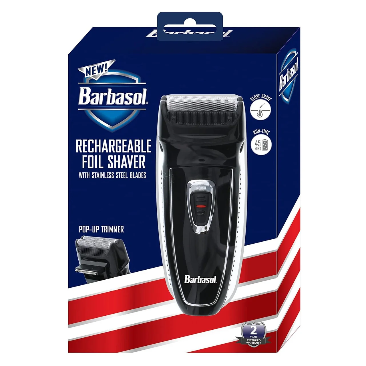 Artisan Barbasol Rechargeable Foil Shaver With Stainless Steel Blades Pop Up Trimmer 1 Ea Verified