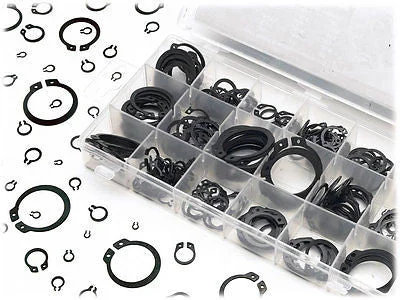 Sustainable Steel Metal External Snap Retaining Lock Ring Assortment Lockring Snapring Kit Consistent