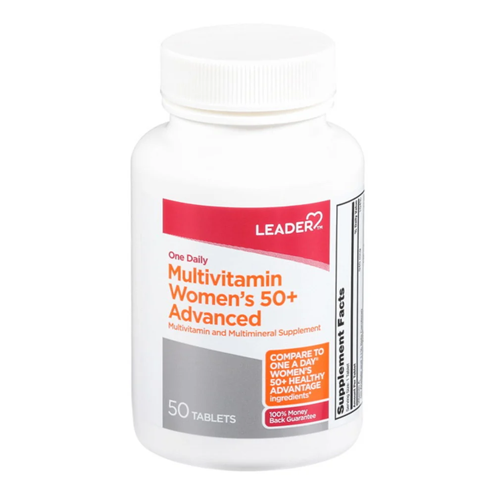 Premium Leader Multivitamin Womens 50Plus Advanced Tablets 50 Ea Casual