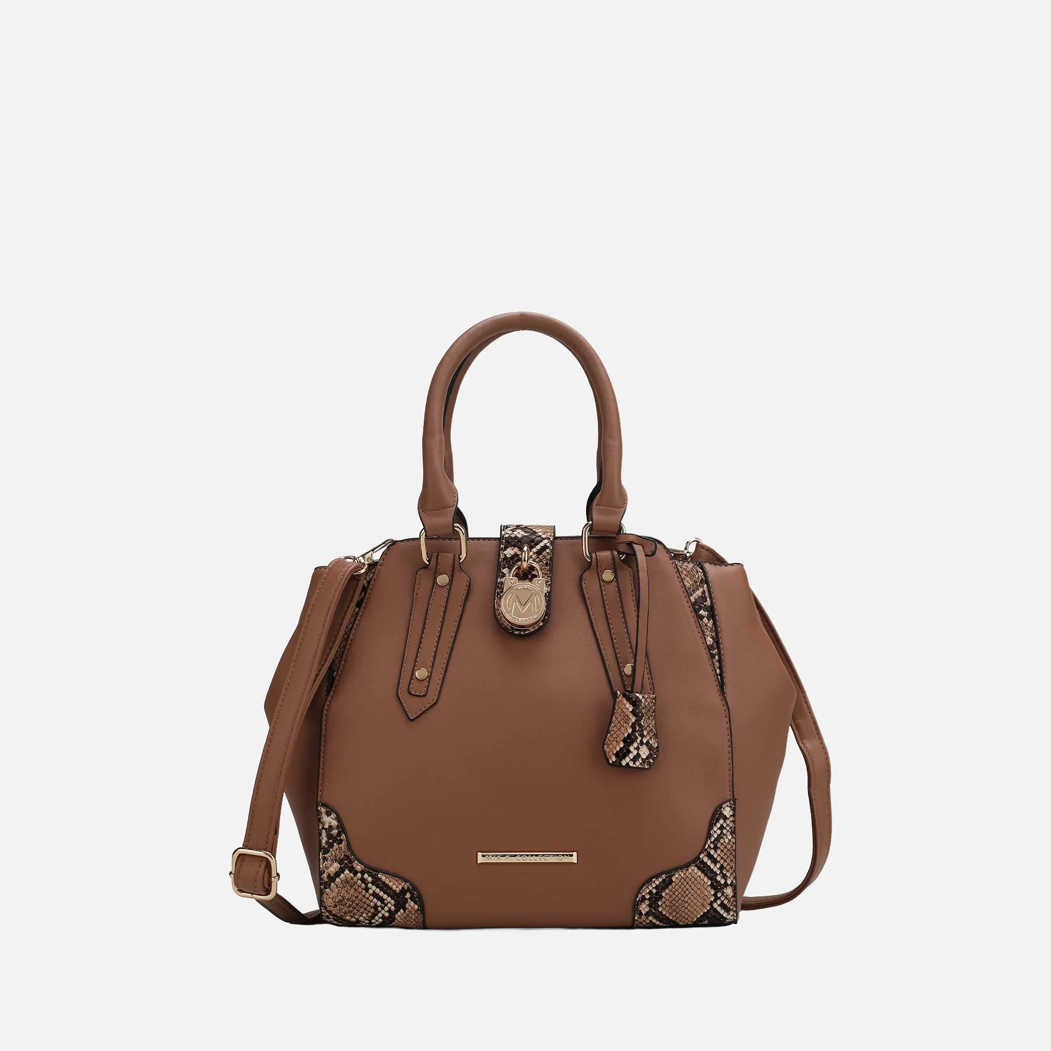 Lightweight MKF Collection by Mia K. - Lorena Embossed Shoulder Bag Versatile