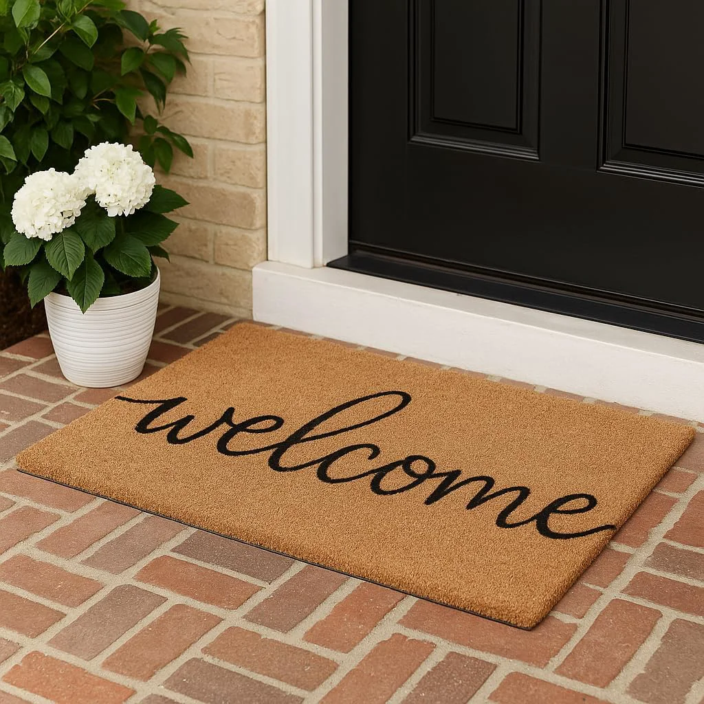Original Design Casafoyer Door Mat 30 x 17 – Front Door Mat Doormat Outdoor Entrance with Natural Coir Fiber Non-Slip Backing Weather-Resistant for Indoor Outdoor Use Welcome Mat Valentines Day Doormat Innovative