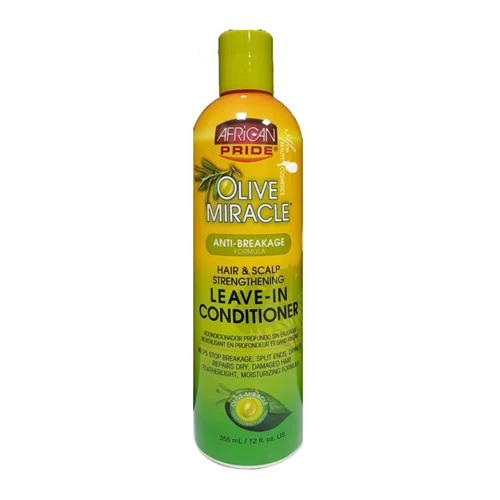 Solid African Pride Olive Anti Breakage Leave In Hair Conditioner 12 Oz Relaxed