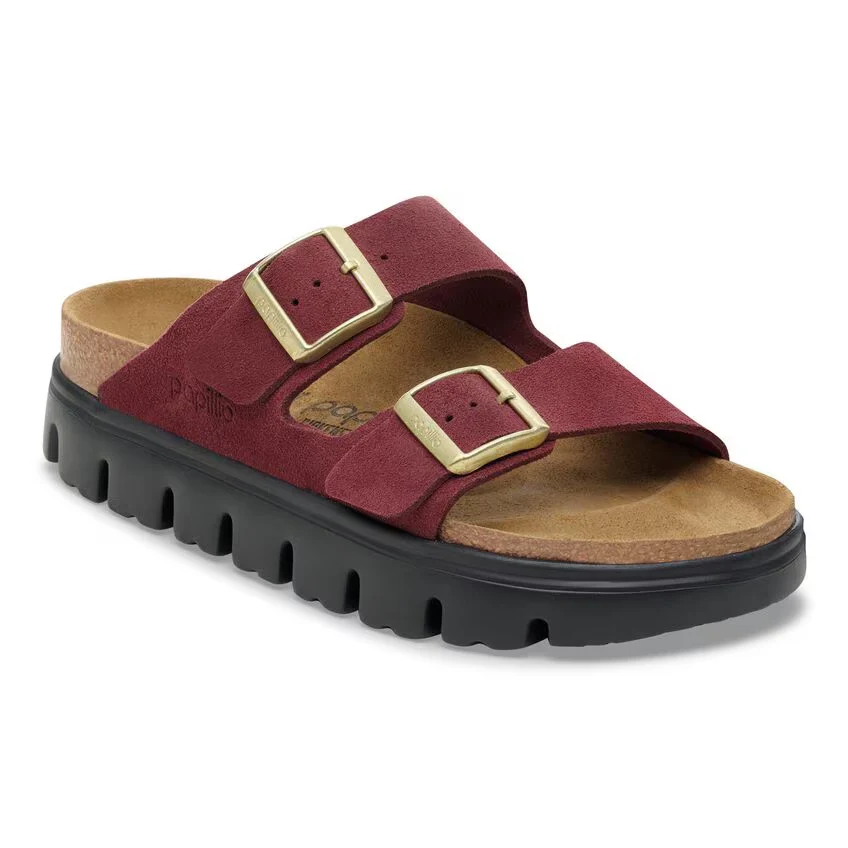 Verified Birkenstock Unisex Arizona Suede Leather Zinfandel Premium