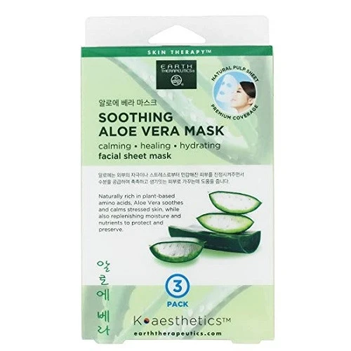Elite Earth Therapeutics Soothing Aloe Vera Mask Facial Sheet Mask 1 Ea Comfortable