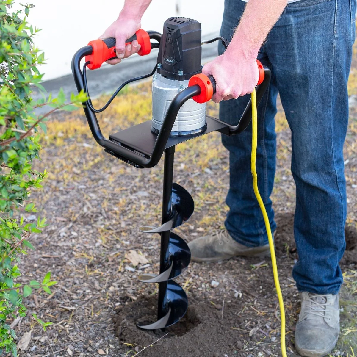 Versatile Electric Post Hole Earth Drill Drilling Machine Reusable