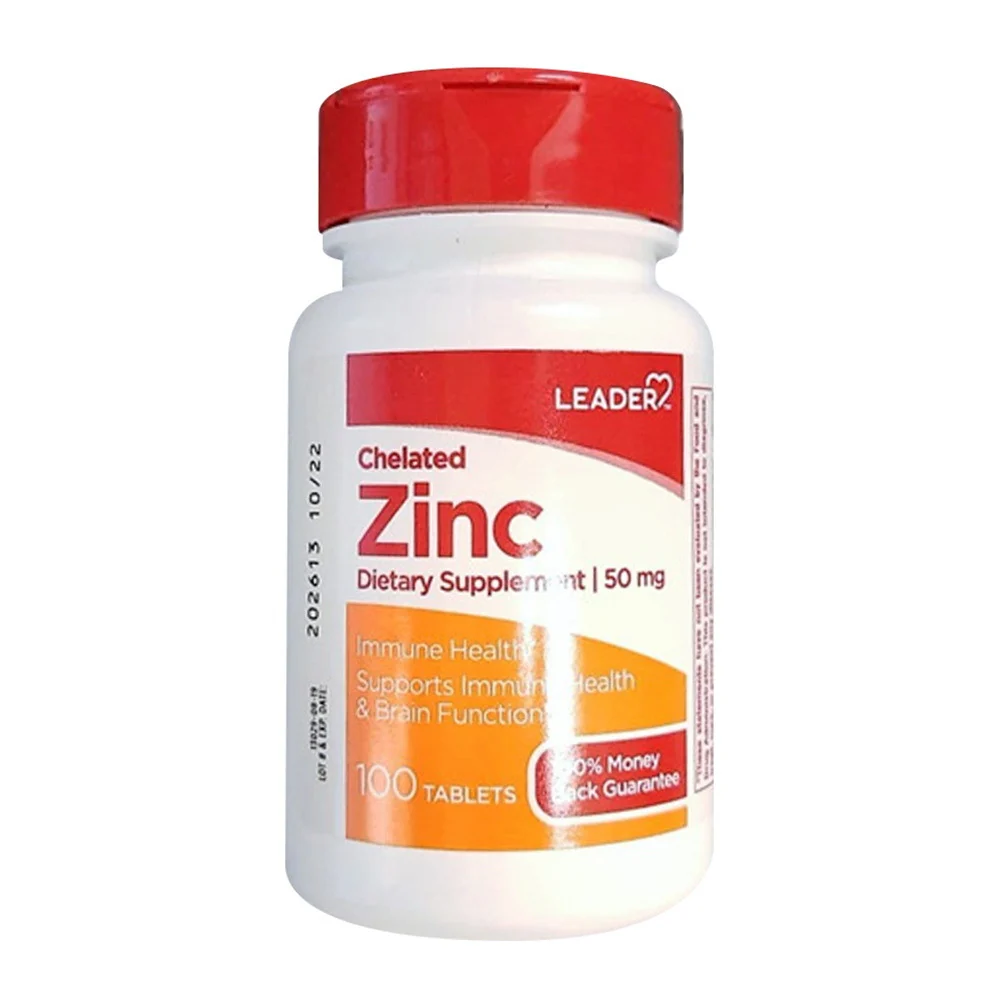 Authentic Leader Chelated Zinc 50 Mg for Immune Health 100 Ea Innovative