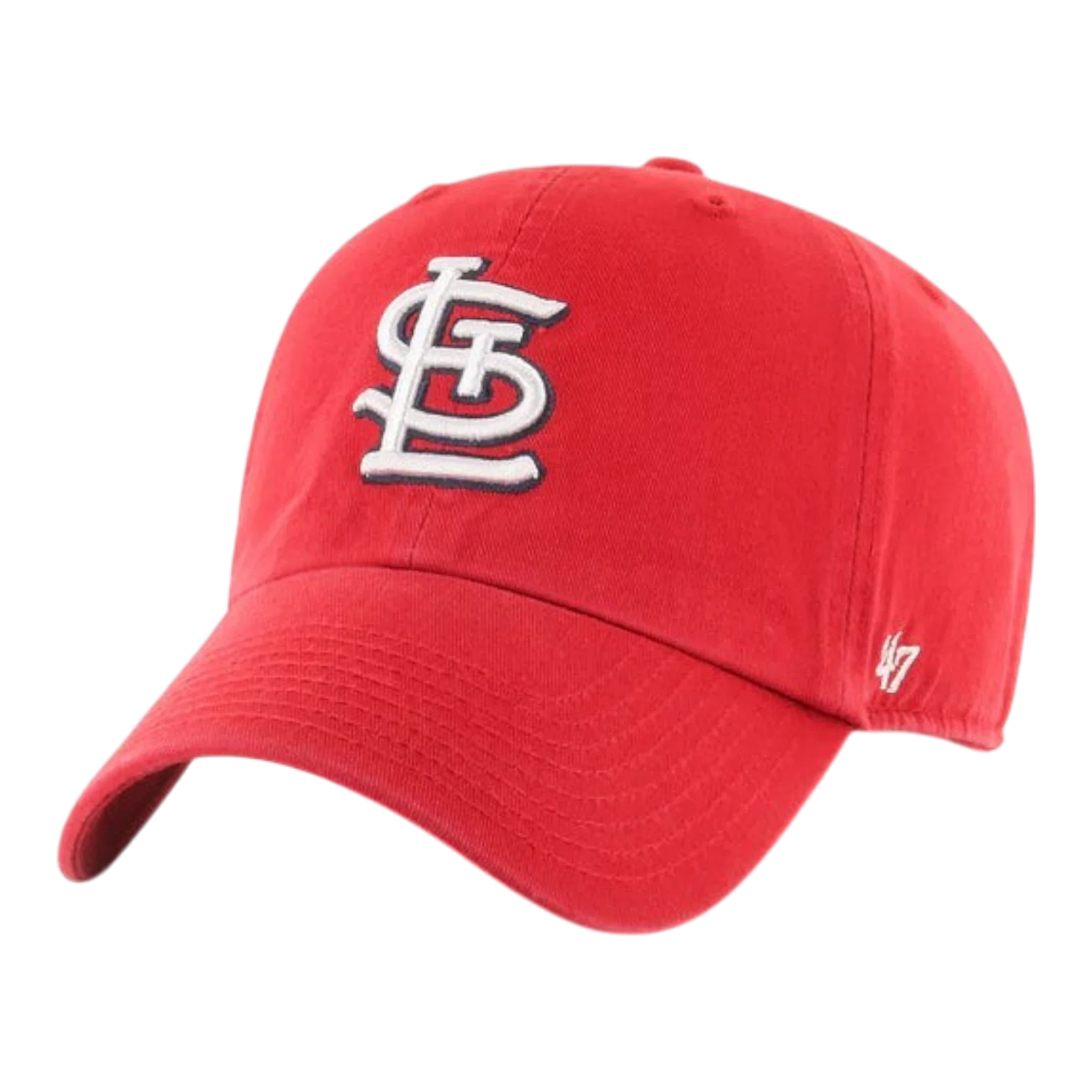 Premium 47 Brand Clean Up St. Louis Cardinals Strapback Hat — Red Adjustable Cap Recyclable